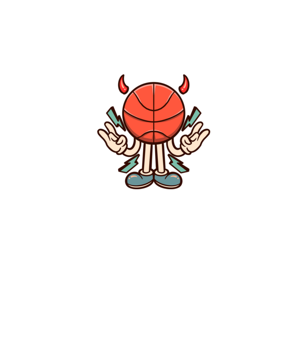 Evil basketball model negru pe tricou