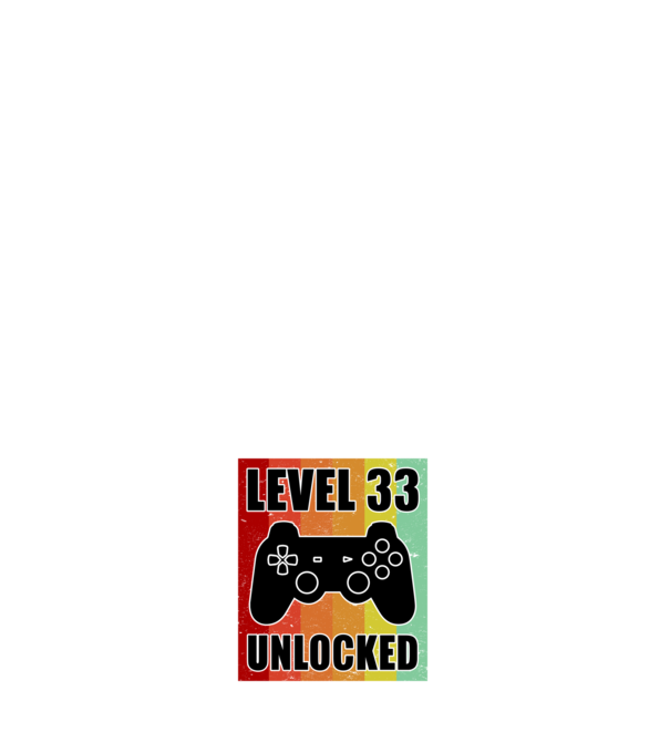 level 33 unlocked retro gamer model negru pe tricou