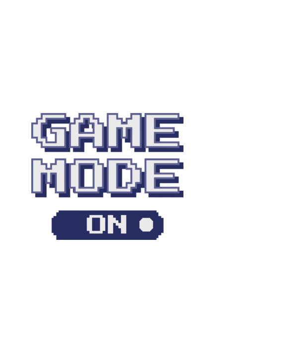 Gamer - Game mode on model negru pe tricou