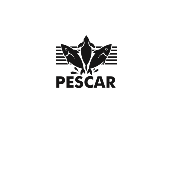 Pescar original model alb pe tricou