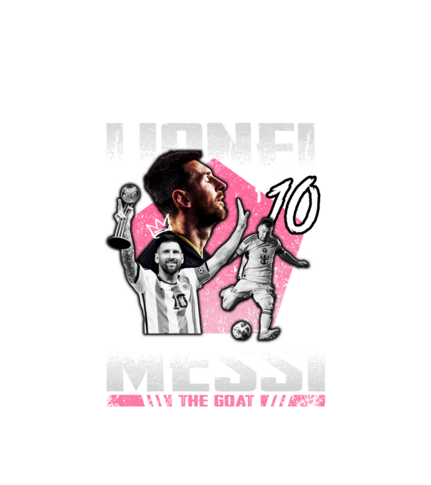 Messi tribute model alb pe tricou