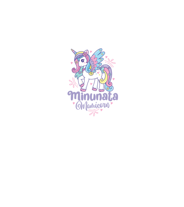 Minunata Mamicorn model alb pe tricou