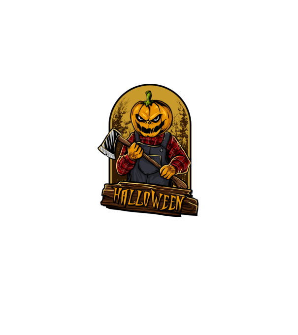 Scary halloween model negru pe tricou
