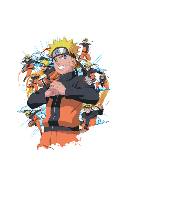 NARUTO model negru pe tricou