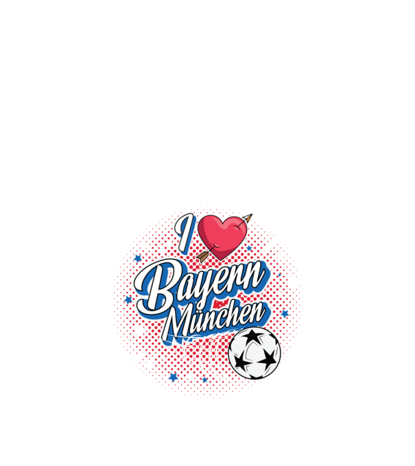 Popart Bayern model negru pe tricou
