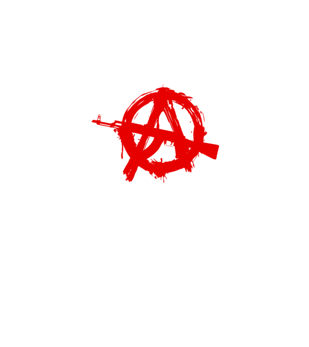 Akanarchy model alb pe tricou