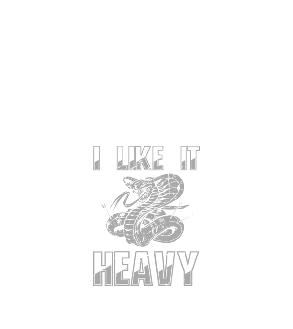 I like it heavy model negru pe tricou