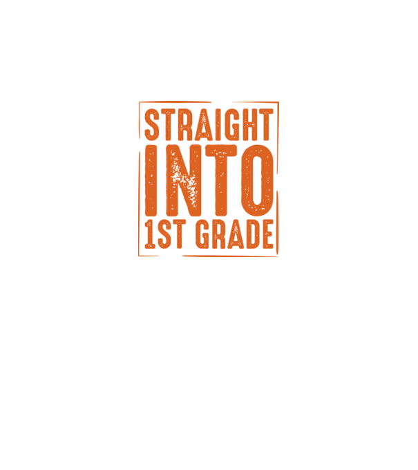Straight into 1st grade model negru pe tricou