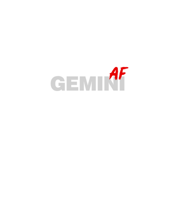 GEMINI as fuck model negru pe tricou