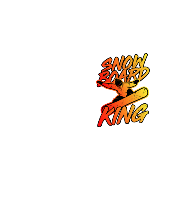 snowboard king model galben neon pe tricou