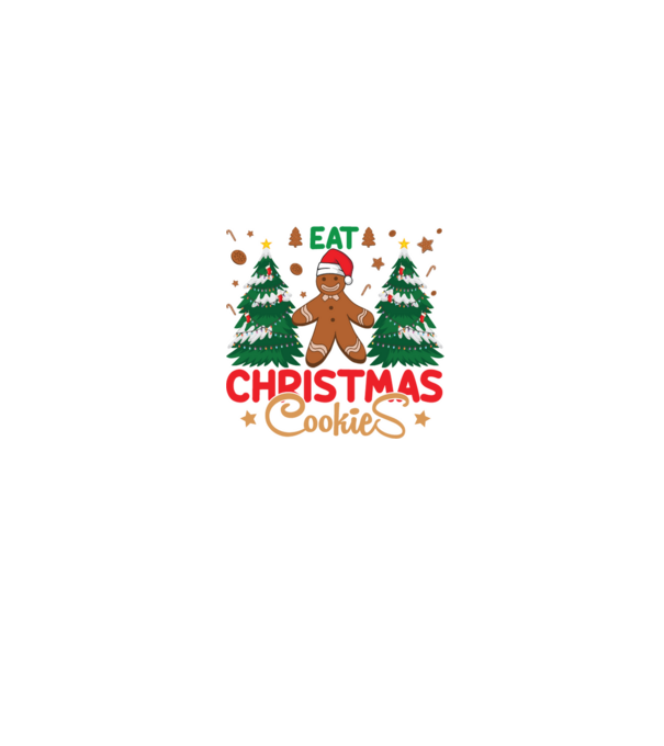 Life is short - eat christmas cookies model albastru jeanși pe tricou