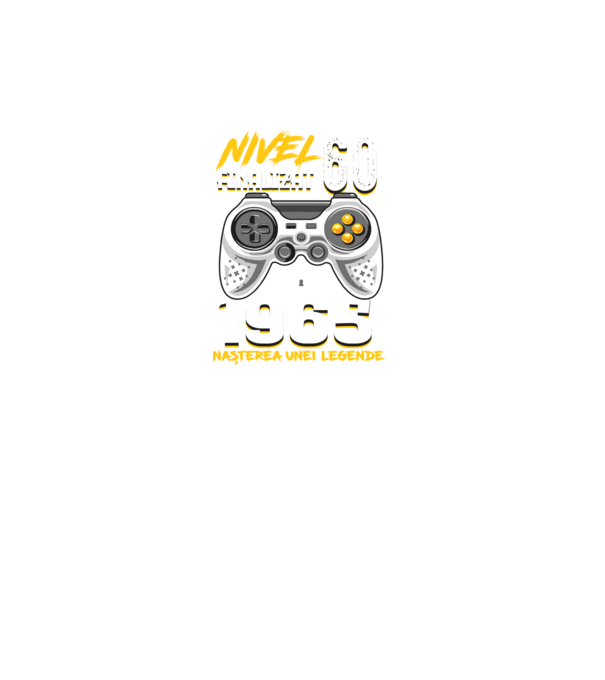 Nivel Finalizat 60 model negru pe tricou