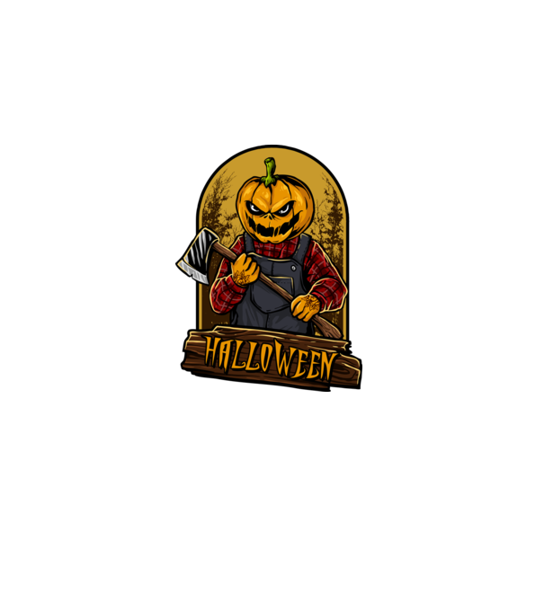 Scary halloween model negru pe tricou