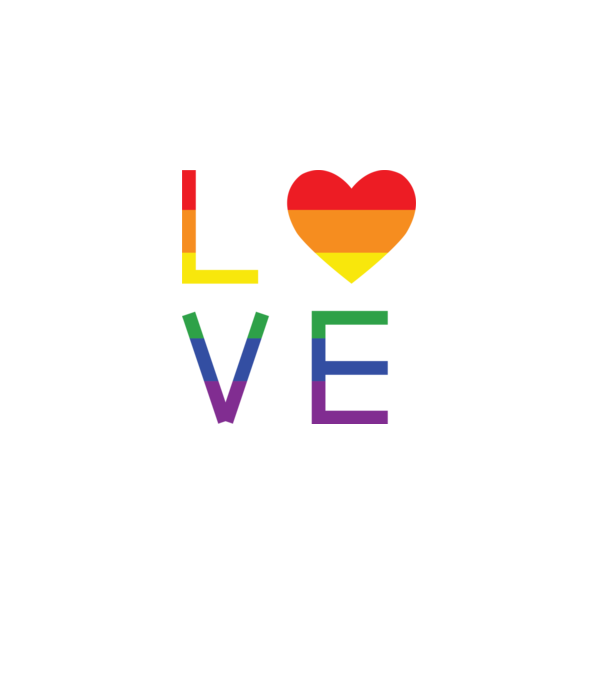 love lgbtq model alb pe tricou