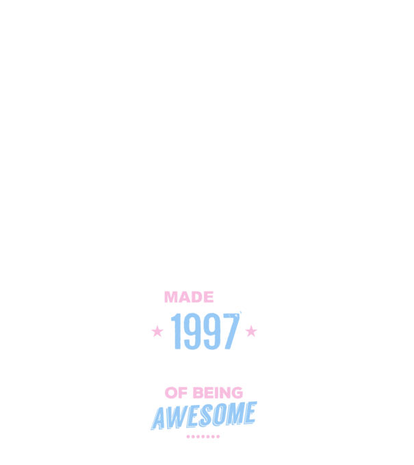 Made in - 1997 model alb pe tricou