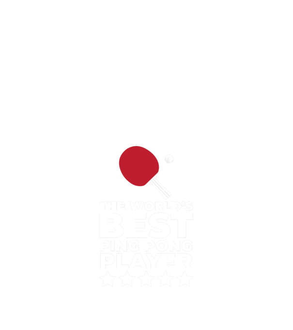 Cel mai bun jucător ping-pong engleză model negru pe tricou