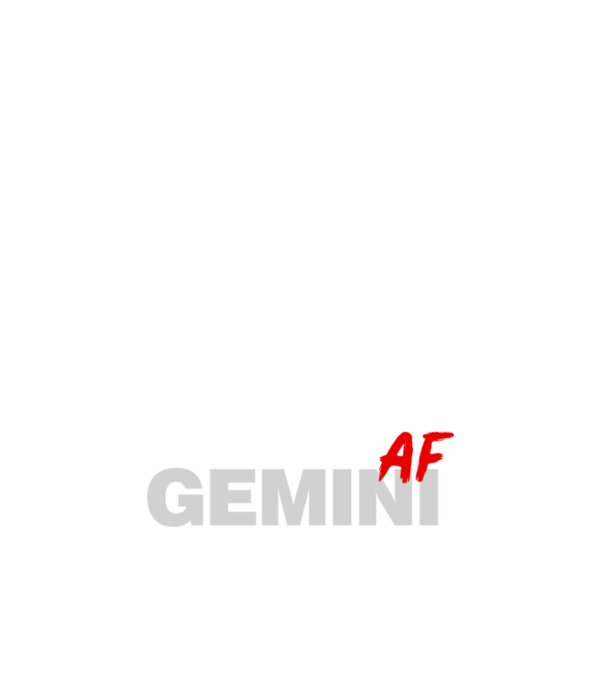 GEMINI as fuck model negru pe tricou