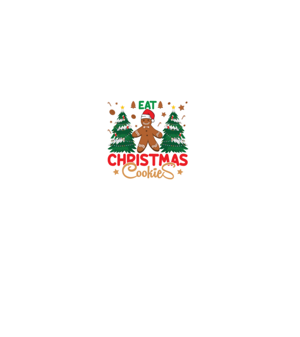 Life is short - eat christmas cookies model negru pe tricou
