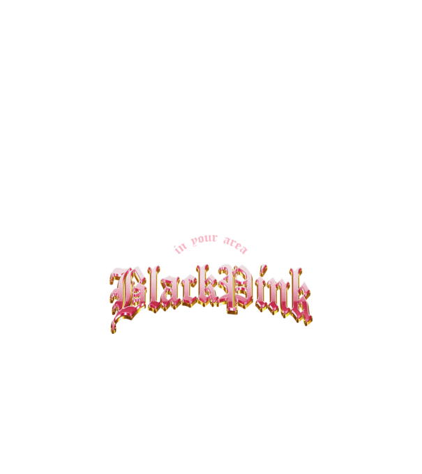 BLACPINK in your area model negru pe tricou
