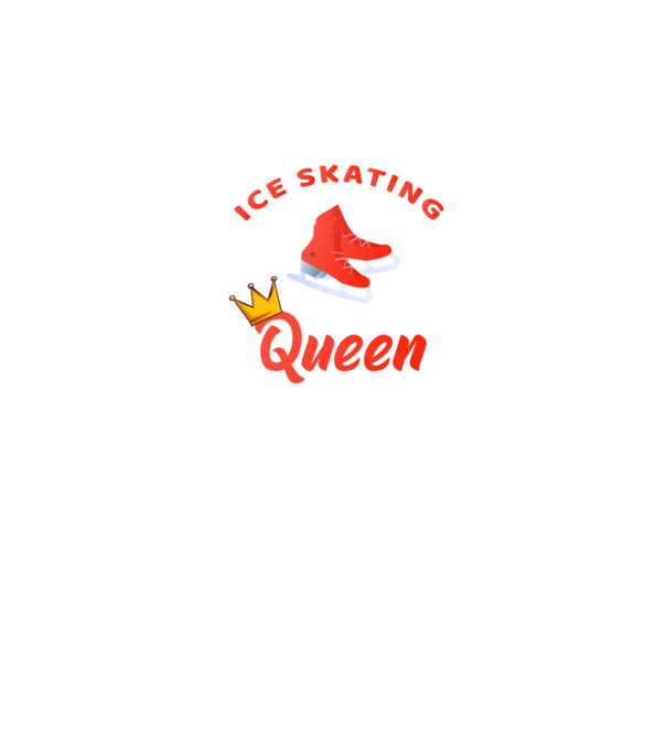 Ice skatin Queen model negru pe tricou