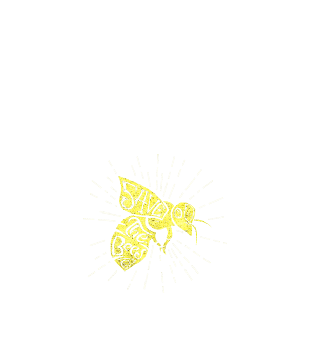 Save the bees model negru pe tricou