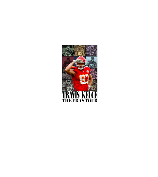 Taylor Swift Eras Travis Kelce model gri pe tricou