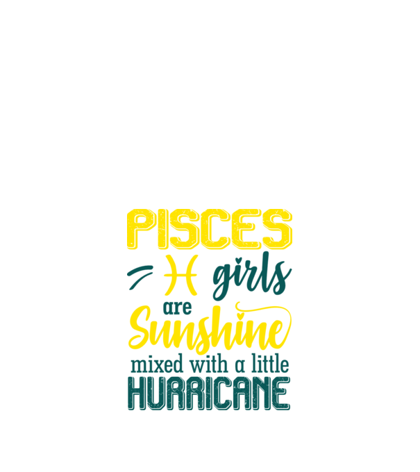 Sunshine with Hurricane PISCES model negru pe tricou