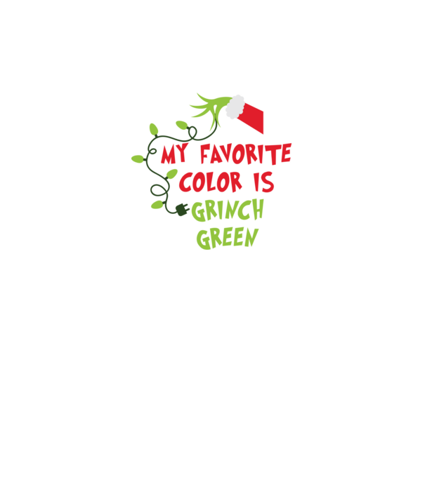 Grinch Green model negru pe tricou