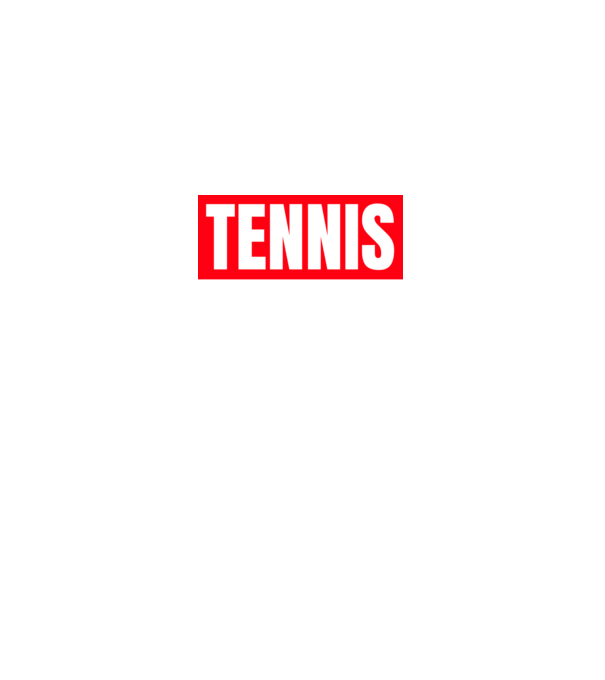 TENNIS HERO model negru pe tricou