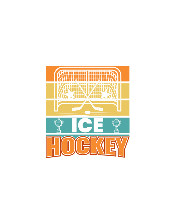 Ice Hockey model negru pe tricou