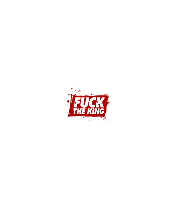 Fuck the king model negru pe tricou
