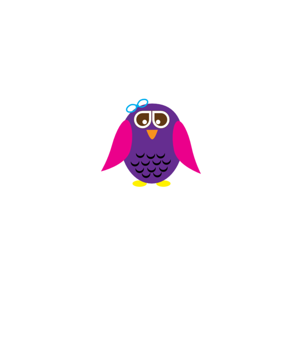 Owl model alb pe tricou