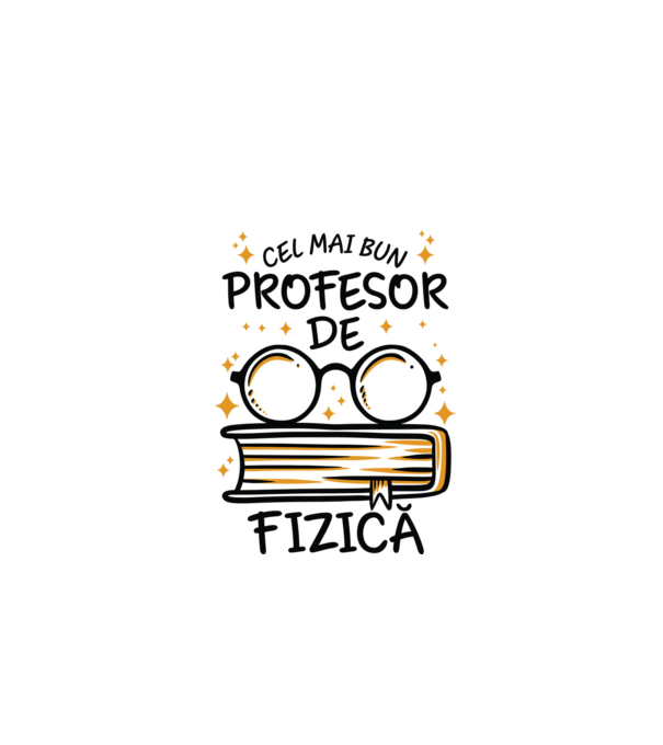 Cel mai profesor fizică model alb pe tricou