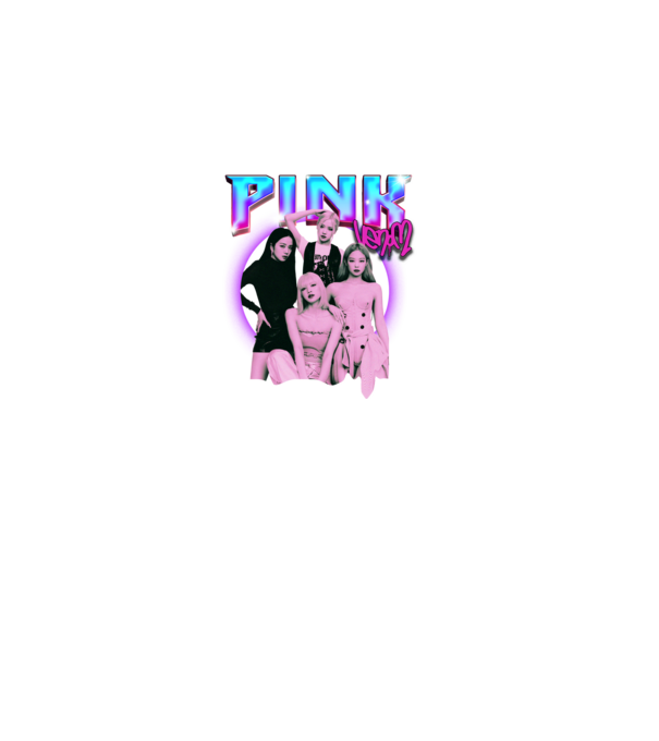 BLACKPINK pink venom model negru pe tricou
