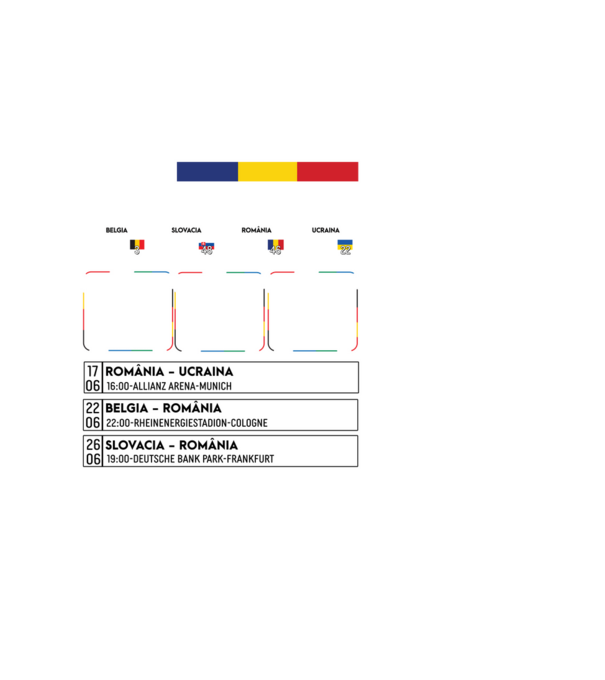 Fotbal Calendar Euro 2024 model negru pe tricou