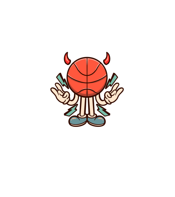 Evil basketball model negru pe tricou