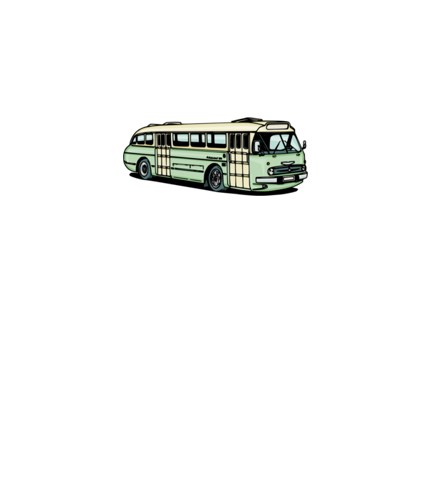 Autobuze model gri pe tricou