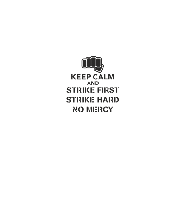 Keep calm and strike first cobra kai model nisipiu pe tricou