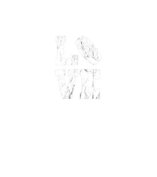 Love hockey model negru pe tricou