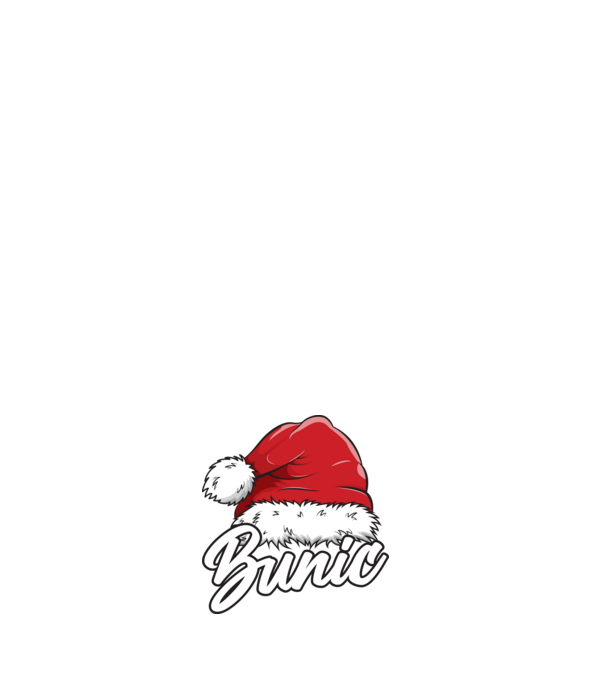 bunic Santa Hat model albastru închis pe tricou