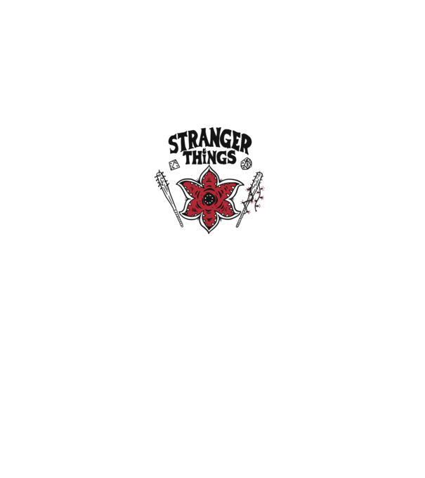 stranger things demogorgon head2 model alb pe tricou