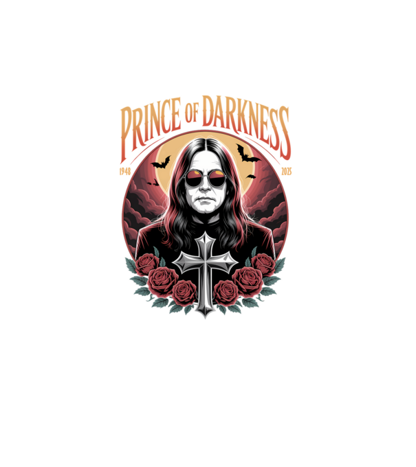 Prince of Darkness model turcoaz pe tricou
