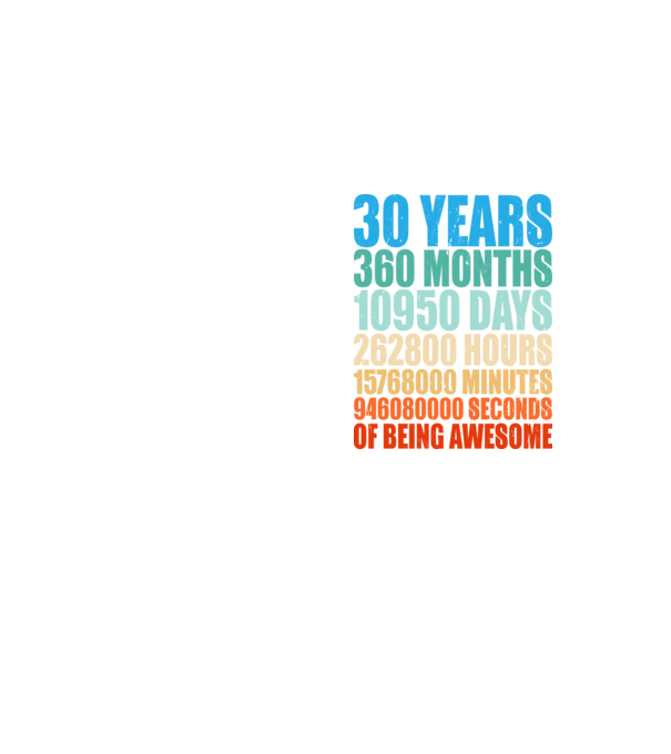 30 years of being awesome model galben neon pe tricou