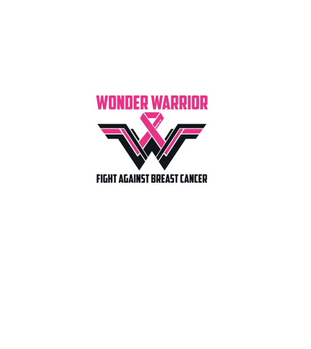WONDER WARRIOR model alb pe tricou