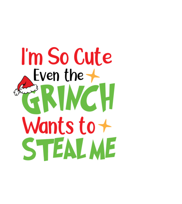 So cute Grinch model alb pe tricou