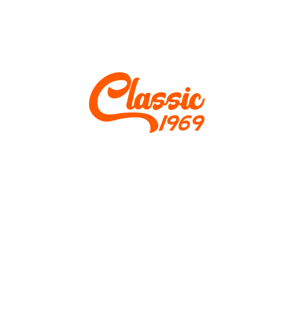 Classic 1969 model negru pe tricou