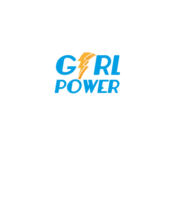 GirlPower model negru pe tricou