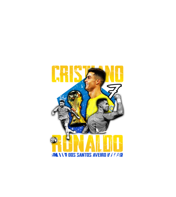 Ronaldo tribute model negru pe tricou