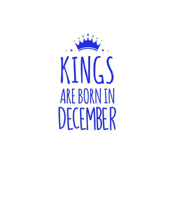 Kings are born in - December model gri pe tricou