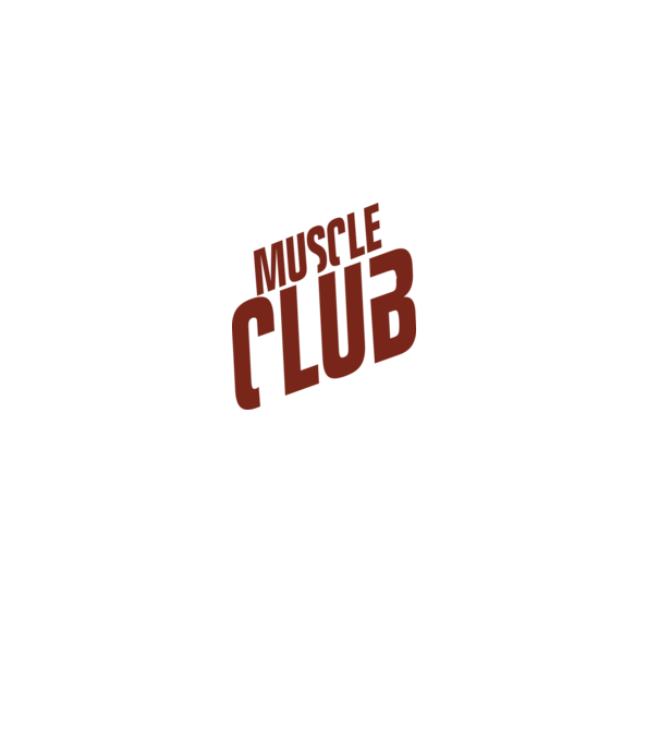 Muscle Club model gri pe tricou